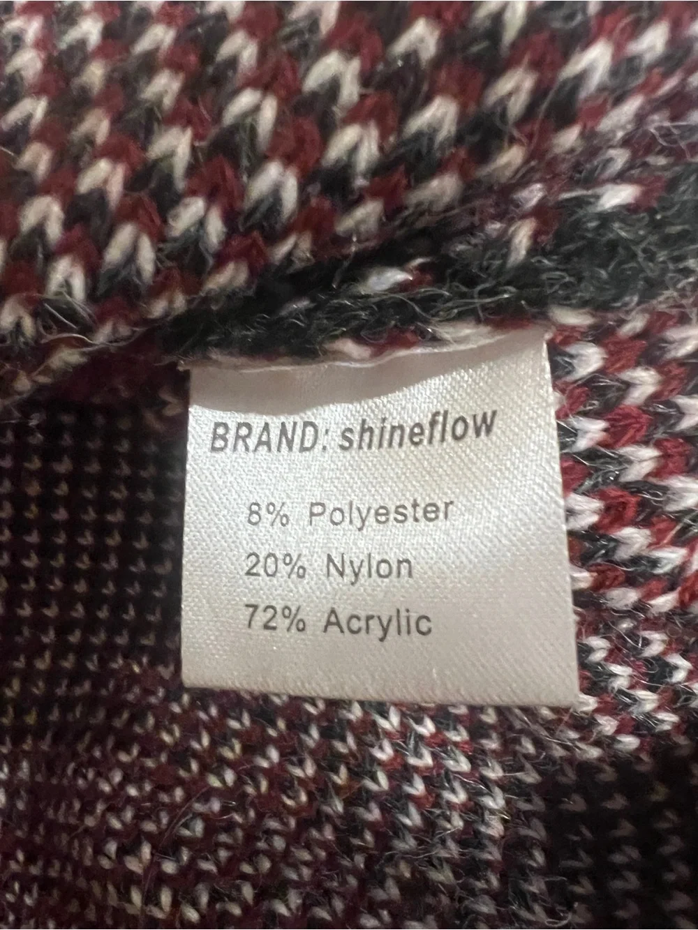 Shineflow Nordic Fair Isle Reindeer Knit Soft Tunic Sweater Winter Cabincore L
